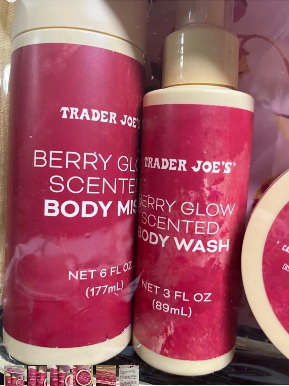 Berry Glow Scented Body Set - Pink